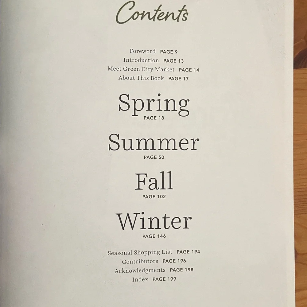Green city market Cookbook